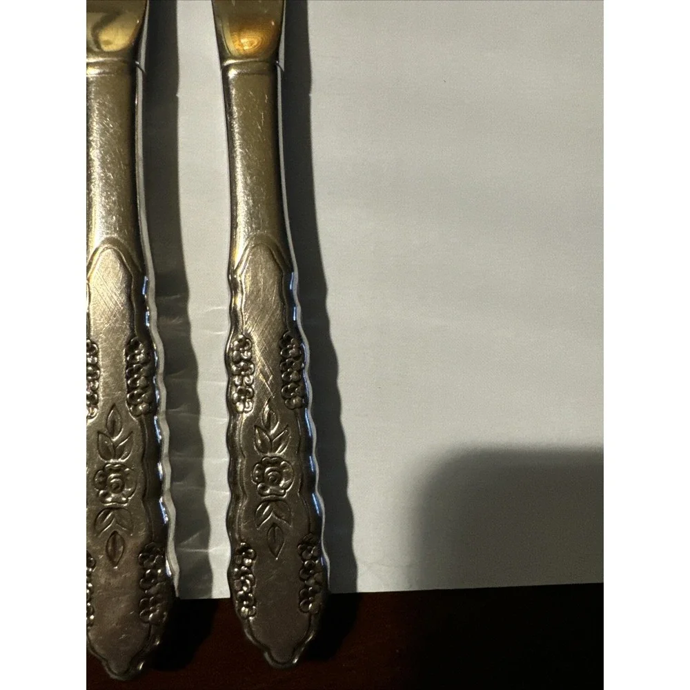 Oneida FIRST ROSE JILLIAN‎ Stainless Flatware SILVERWARE 3 Dinner Knives
